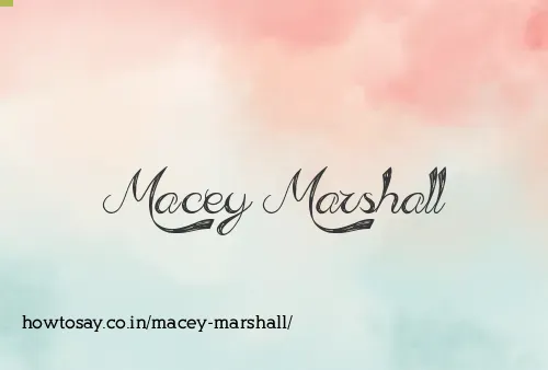 Macey Marshall