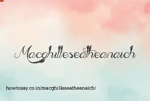 Macghilleseatheanaich