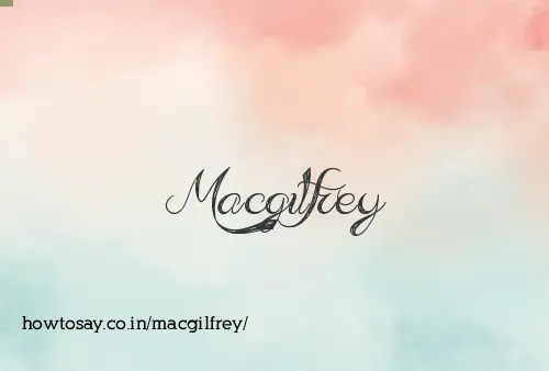 Macgilfrey