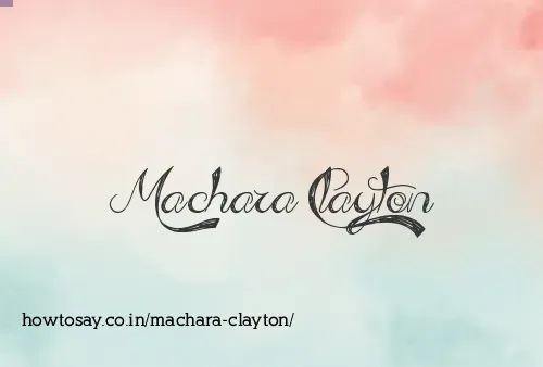 Machara Clayton