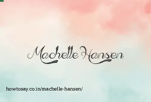 Machelle Hansen