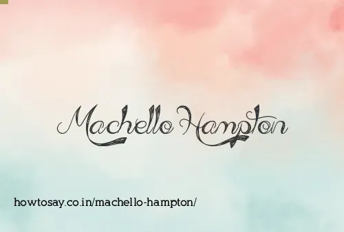 Machello Hampton