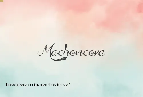Machovicova