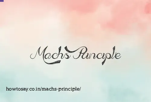 Machs Principle