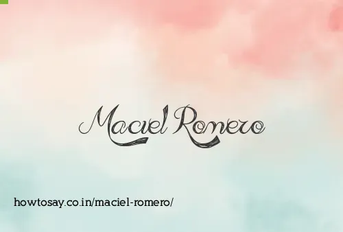 Maciel Romero