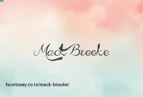 Mack Brooke
