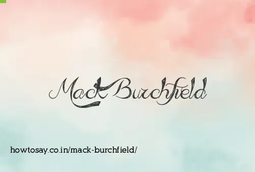 Mack Burchfield