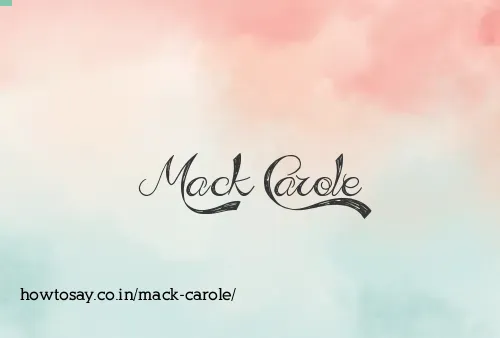 Mack Carole