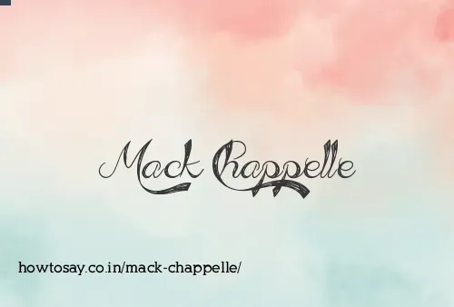 Mack Chappelle