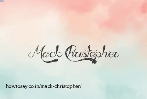 Mack Christopher