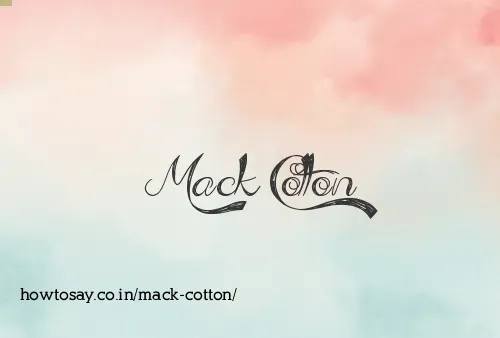 Mack Cotton