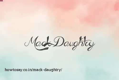 Mack Daughtry