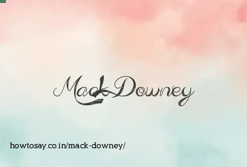 Mack Downey