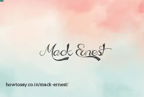 Mack Ernest