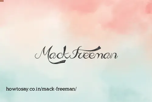 Mack Freeman