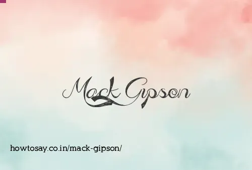 Mack Gipson