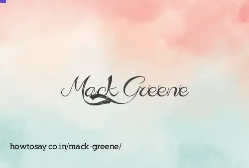 Mack Greene