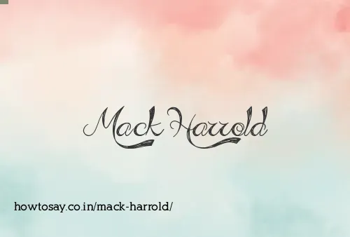 Mack Harrold