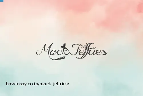Mack Jeffries