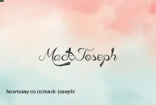 Mack Joseph