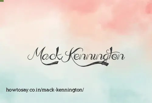 Mack Kennington