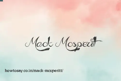 Mack Mcsperitt