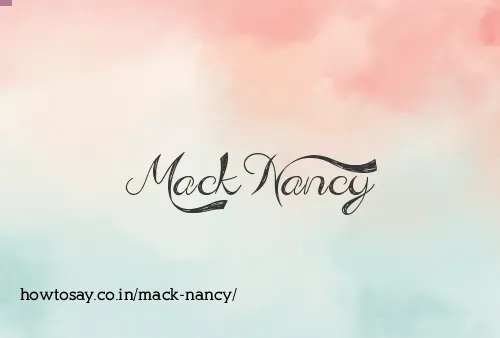 Mack Nancy
