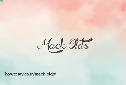 Mack Olds
