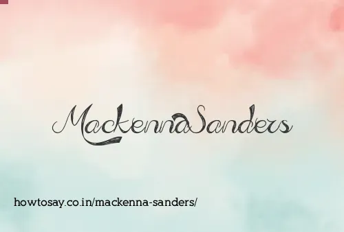 Mackenna Sanders