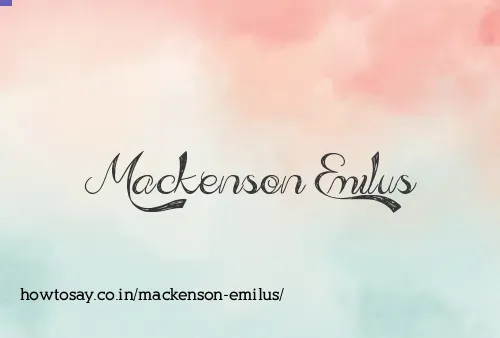 Mackenson Emilus