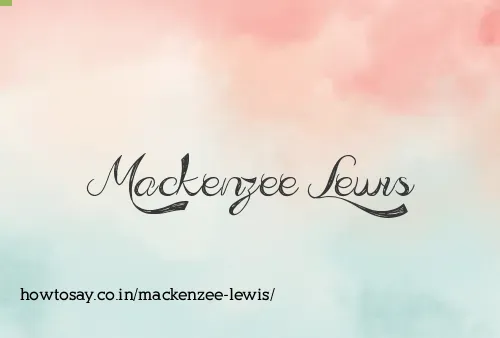 Mackenzee Lewis