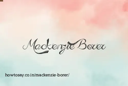 Mackenzie Borer