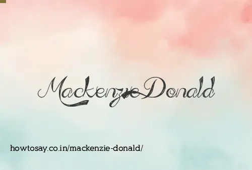 Mackenzie Donald