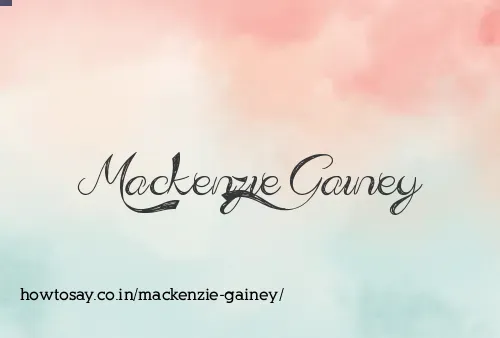 Mackenzie Gainey