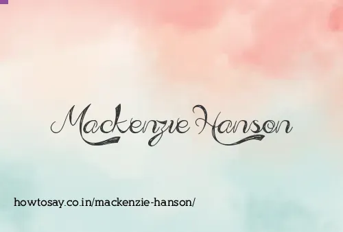 Mackenzie Hanson