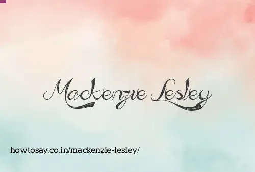 Mackenzie Lesley