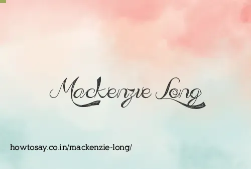 Mackenzie Long