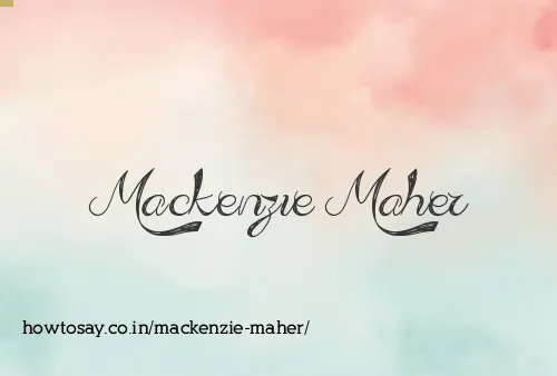 Mackenzie Maher