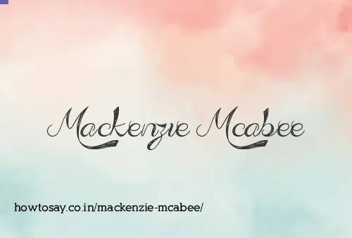 Mackenzie Mcabee