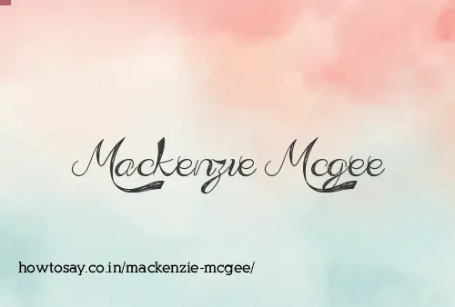 Mackenzie Mcgee