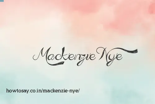 Mackenzie Nye