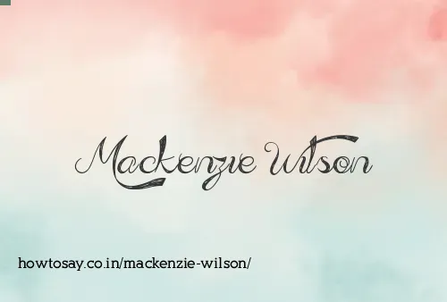 Mackenzie Wilson