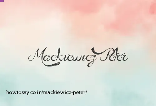 Mackiewicz Peter
