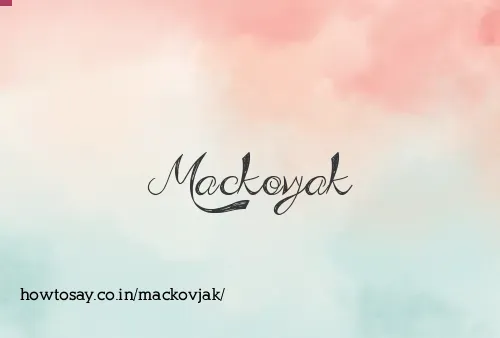 Mackovjak