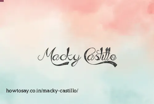 Macky Castillo