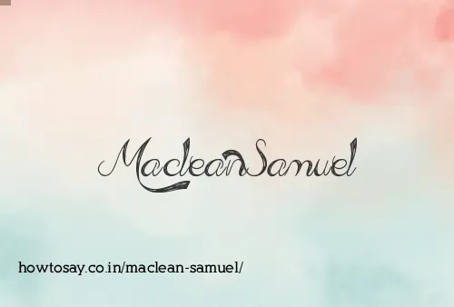 Maclean Samuel