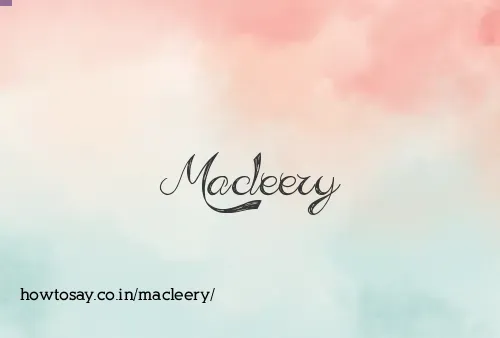 Macleery