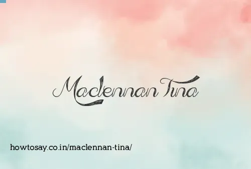 Maclennan Tina
