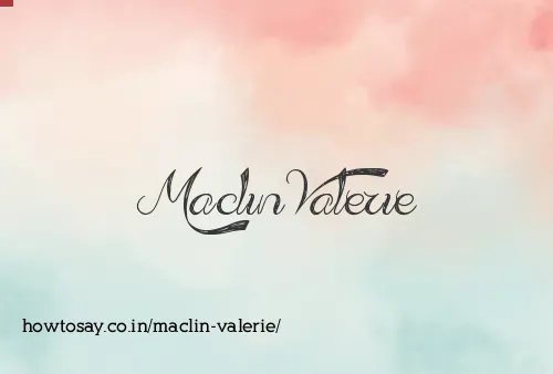 Maclin Valerie