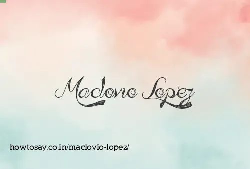 Maclovio Lopez